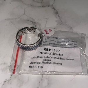 Bomb party size 11 ring - rows of sparkle